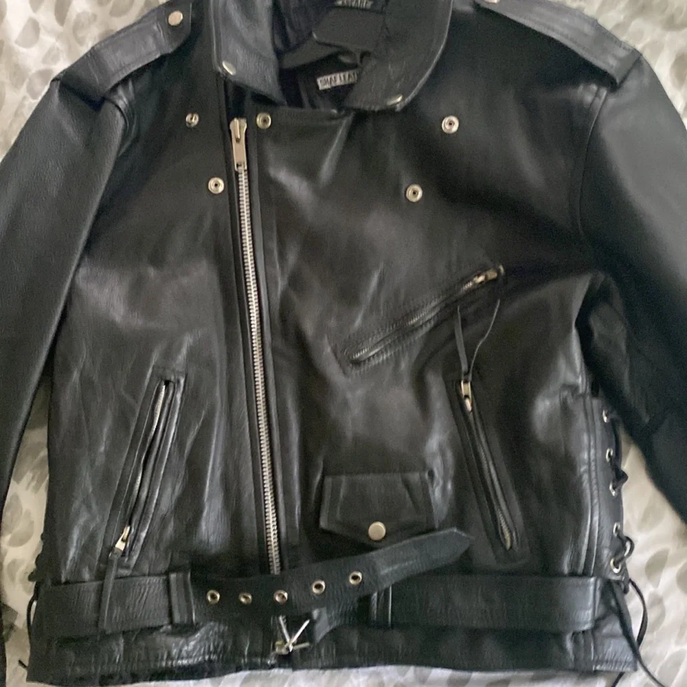 Motorcycle apparel industry leather jacket - Picture 5 of 5